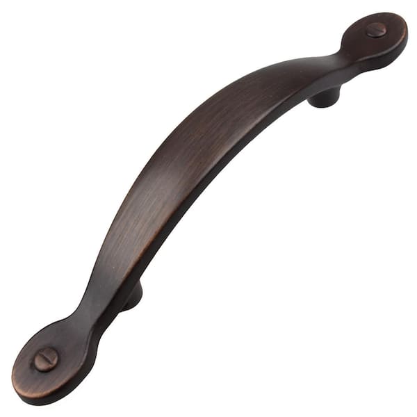 GlideRite 3 in. Center-to-Center Oil Rubbed Bronze Deco Button Cabinet Pulls (10-Pack)