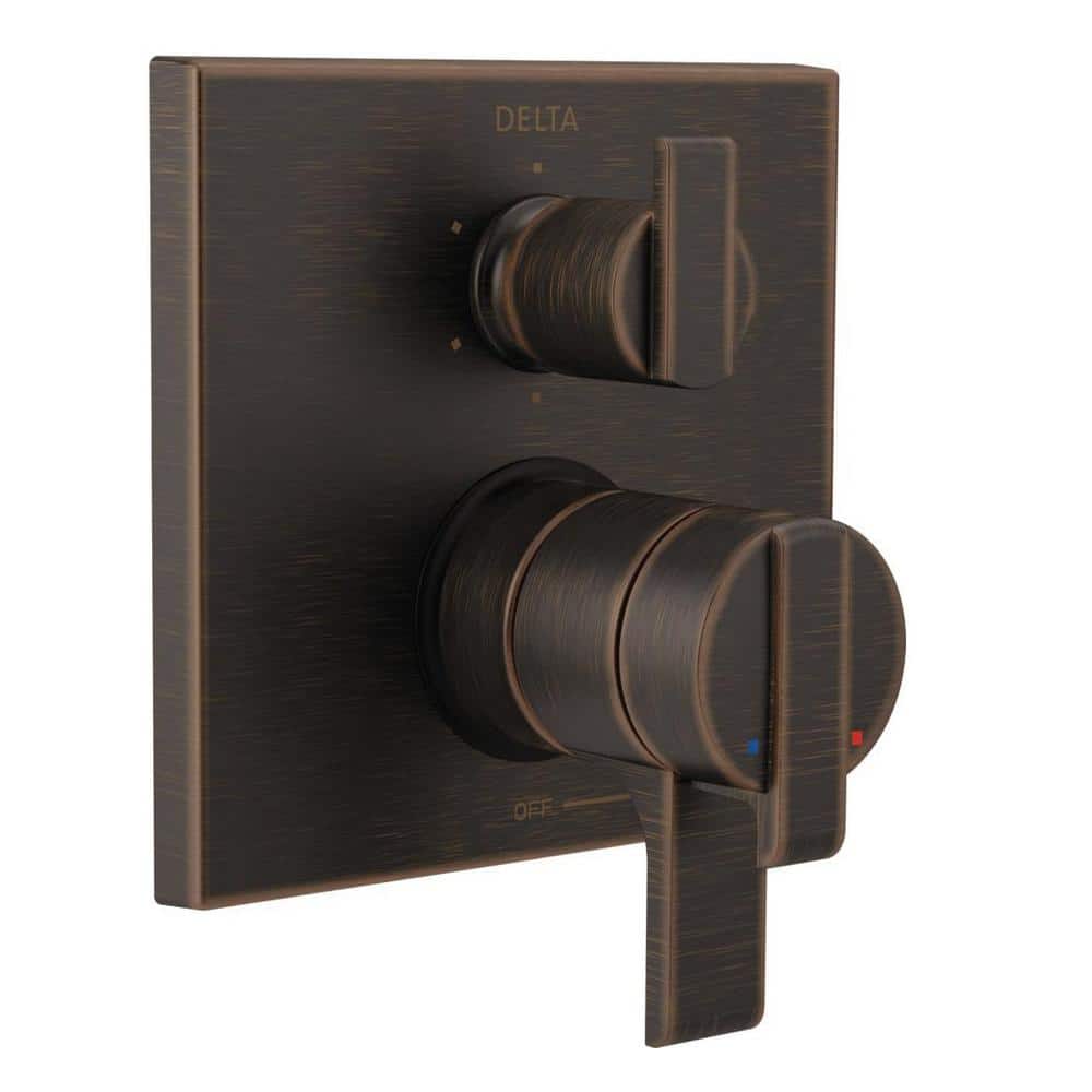 Delta Ara Modern 2-Handle Wall-Mount Valve Trim Kit with 6-Setting