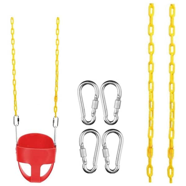 Lukyamzn Swing Chains Series Fully Coated Yellow Iron Link Chain 2