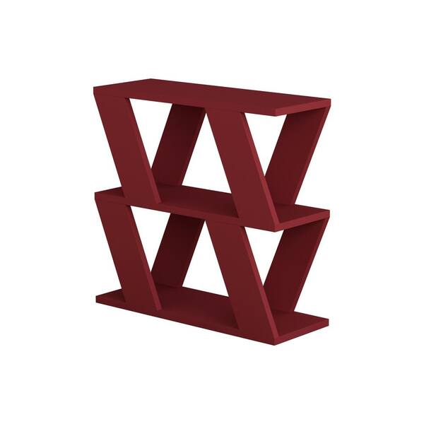 Tayse Rugs Saphire Burgundy Modern Coffee Table
