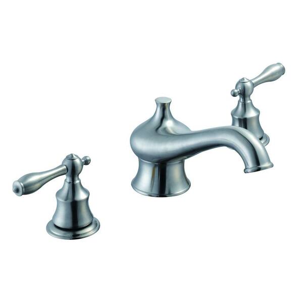 Pegasus Estates Series 2-Handle Deck-Mount Roman Tub Faucet in Brushed Nickel