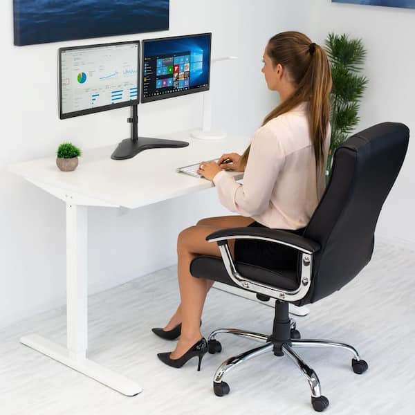 Dual Screen Monitor Stand, For Desktop Mounting, Size: 13-32 at