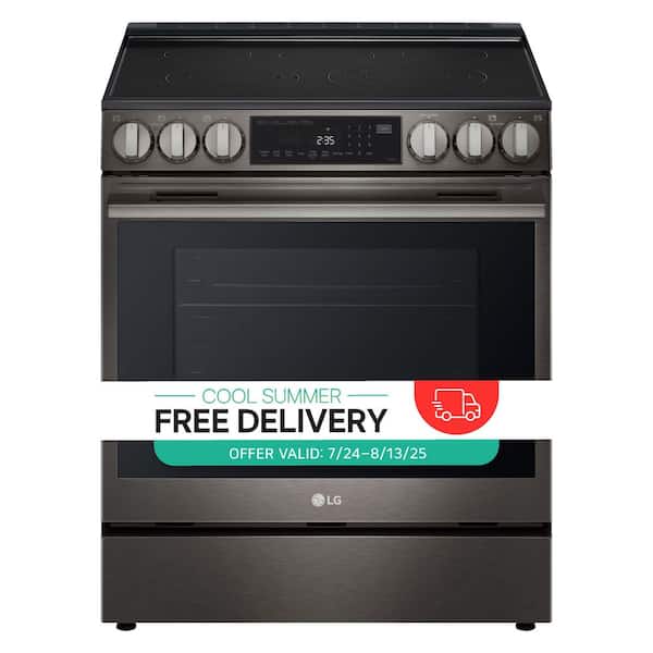 6.3 cu ft. Electric Slide-In Range with ProBake Convection, InstaView and New Premium Handle