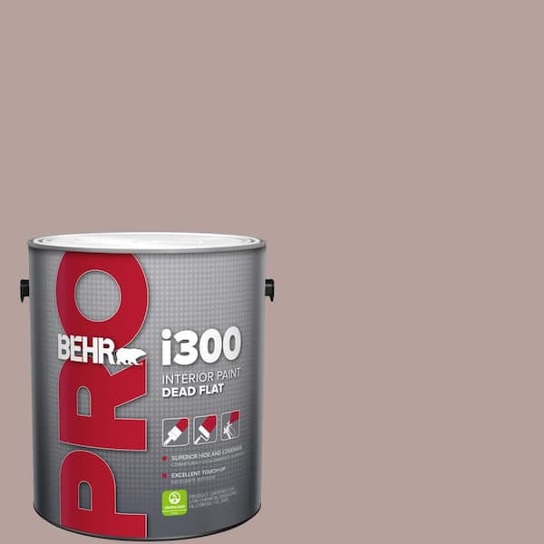 BEHR PRO 1 gal. #N130-4 Plum Taupe Dead Flat Interior Paint