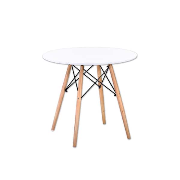 Best Master Furniture Greyson 32 in. White Round Dining Table