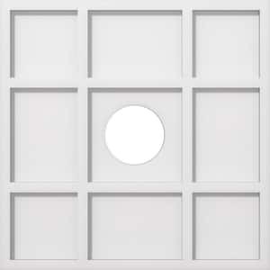 1 in. P X 6-1/4 in. C X 18 in. OD X 4 in. ID Rubik Architectural Grade PVC Contemporary Ceiling Medallion