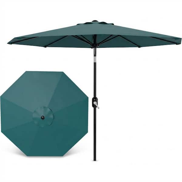 living accents 181.1 in. tiltable triple canopy octagon patio umbrella Treasure Garden 13' AKZ PLUS Cantilever horizontal tilt locks at 18 10 ft Octagon Patio Umbrella