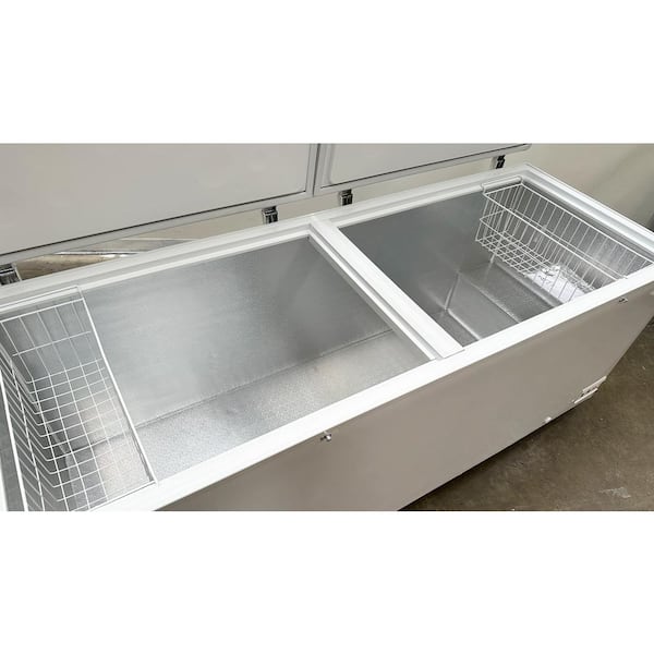 90 in. 35 cu. ft. NSF Commercial Manual Defrost Chest Freezer in White