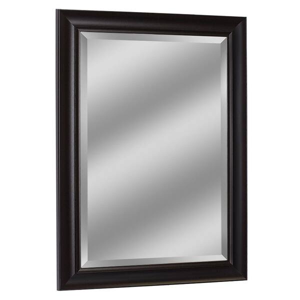Deco Mirror 43 in. x 31 in. Framed Wall Mirror in Espresso