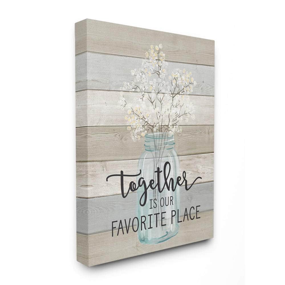 30 in. x 40 in. Together is Our Favorite Place by Lettered and Lined P