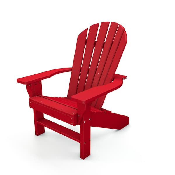 Frog Furnishings Seaside Red Adirondack Chair