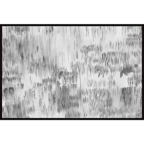 Unbranded "Light and Shadow" by Parvez Taj Floater Framed Canvas Abstract Art Print 30 in. x 45 in.