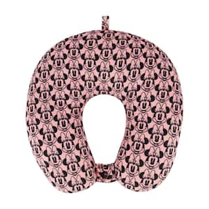 Disney Minnie Mouse Neck Travel Pillow Pink and Black