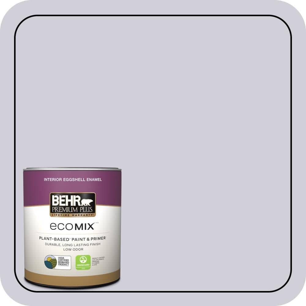 1 qt. #660E-2 Purple Essence Eggshell Enamel EcoMix Plant-Based Interior Paint & Primer price history on PriceWatchPro
