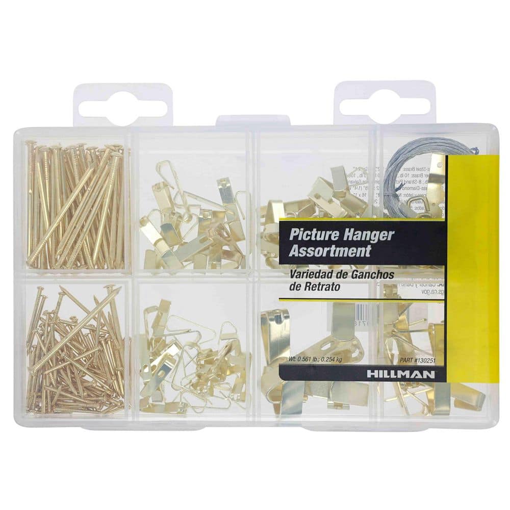 【激熱】ティンカーベル　フレームピンセット　（framed pin set） Hillman 200-Pieces Picture Hanging Kit 130251 - The Home Depot