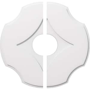 1 in. P X 9-3/4 in. C X 28 in. OD X 7 in. ID Percival Architectural Grade PVC Contemporary Ceiling Medallion, Two Piece