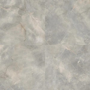 Signet Grigio Gray 47.24 in. x 47.24 in. Marble Look Satin Porcelain Floor and Wall Tile (30.98 sq. ft./Case)