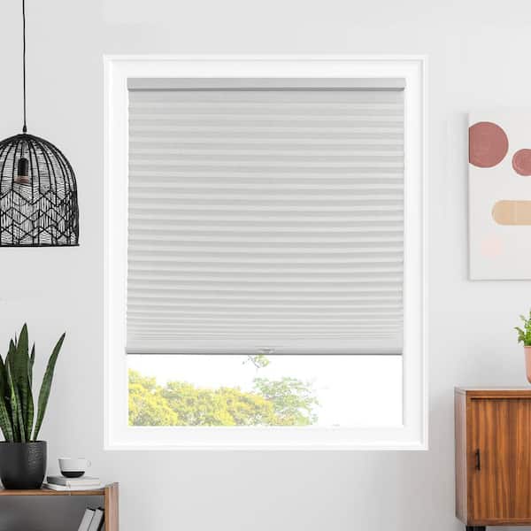 Chicology Cut-to-Size Montana Pewter Cordless Light Filtering Polyester Cellular Shades 18.5 in. W x 48 in. L