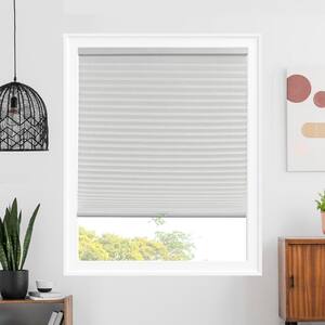 Cut-to-Size Montana Pewter Cordless Light Filtering Polyester Cellular Shades 19 in. W x 48 in. L
