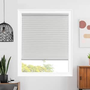 Cut-to-Size Montana Pewter Cordless Light Filtering Polyester Cellular Shades 34 in. W x 64 in. L