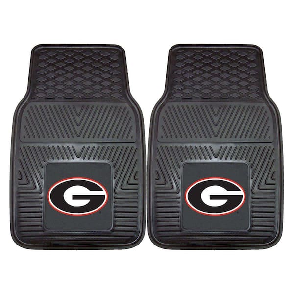 University of Georgia 18 in. x 27 in. 2-Piece Heavy Duty Vinyl Car Mat