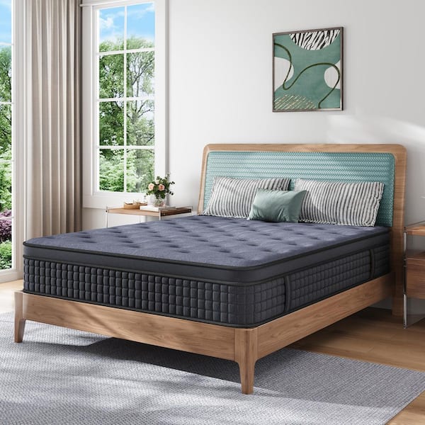 Queen Medium Gel Memory Foam 12 in.Bed-in-a-Box Pocket Spring Hybrid Mattress Set,Edge Support Spring,Motion Isolation