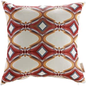 Square Outdoor Throw Pillow in Repeat