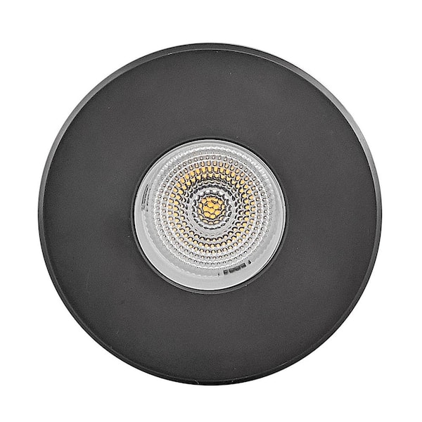 Sparta Dot Low Voltage 150-Lumen Stainless Steel Black Hardwired Integrated LED in Ground Well Light
