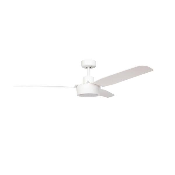 Unbranded 52 in. Indoor White Ceiling Fan with Wall Switch