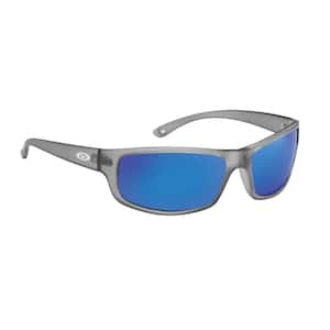 Flying Fisherman Fluke Junior Angler Polarized Sunglasses Black Frame with  Smoke Blue Mirror Lens 7892BSB - The Home Depot