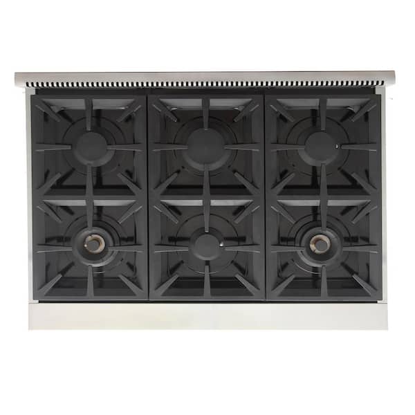 Kucht 36 in. 5.2 cu. ft. 6-Burners Freestanding Propane Gas Range