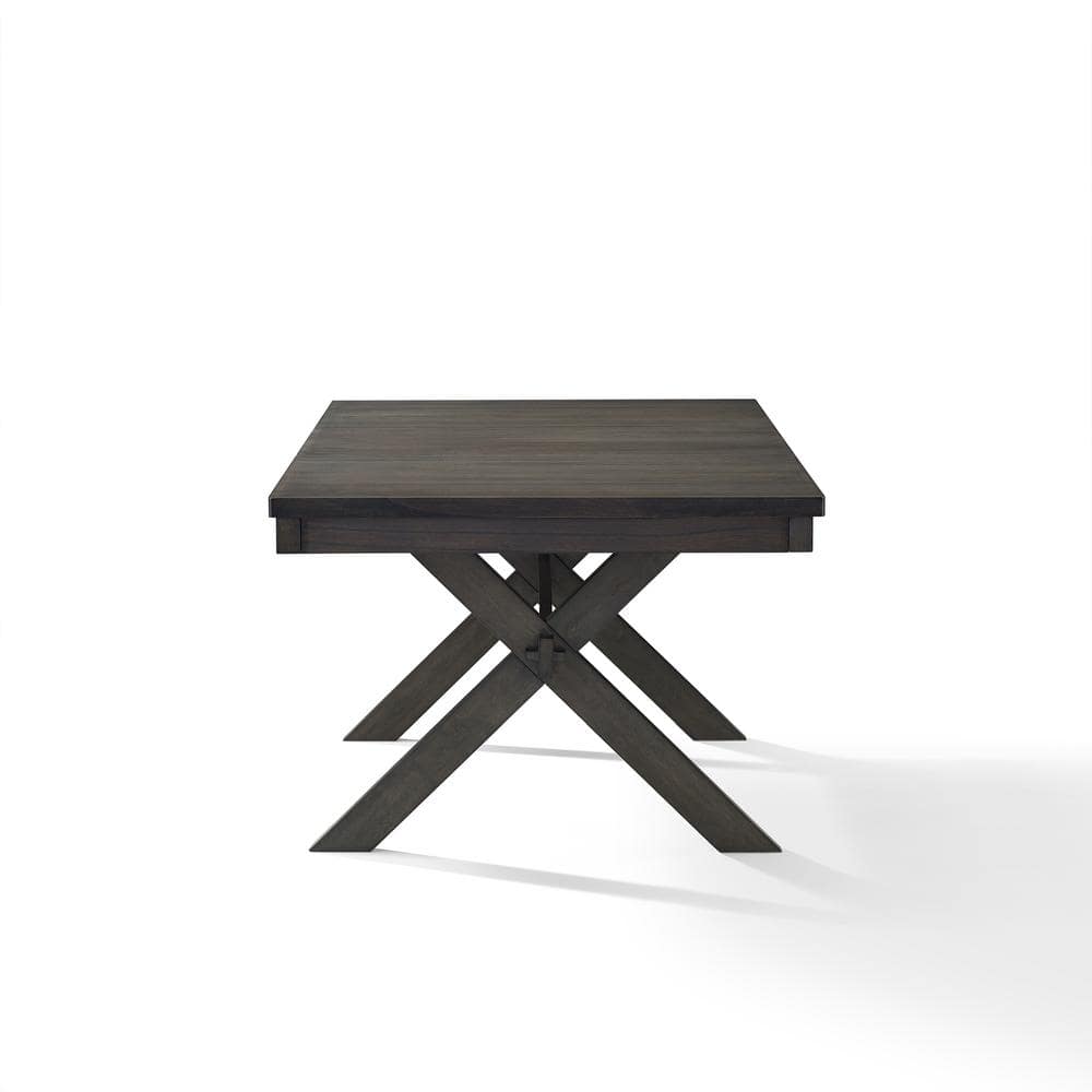Hayden Slate Extendable Rustic Farmhouse Dining Table
