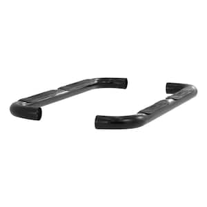 3-Inch Round Black Steel Nerf Bars, No-Drill, Select Mazda B-Series, Ford Ranger