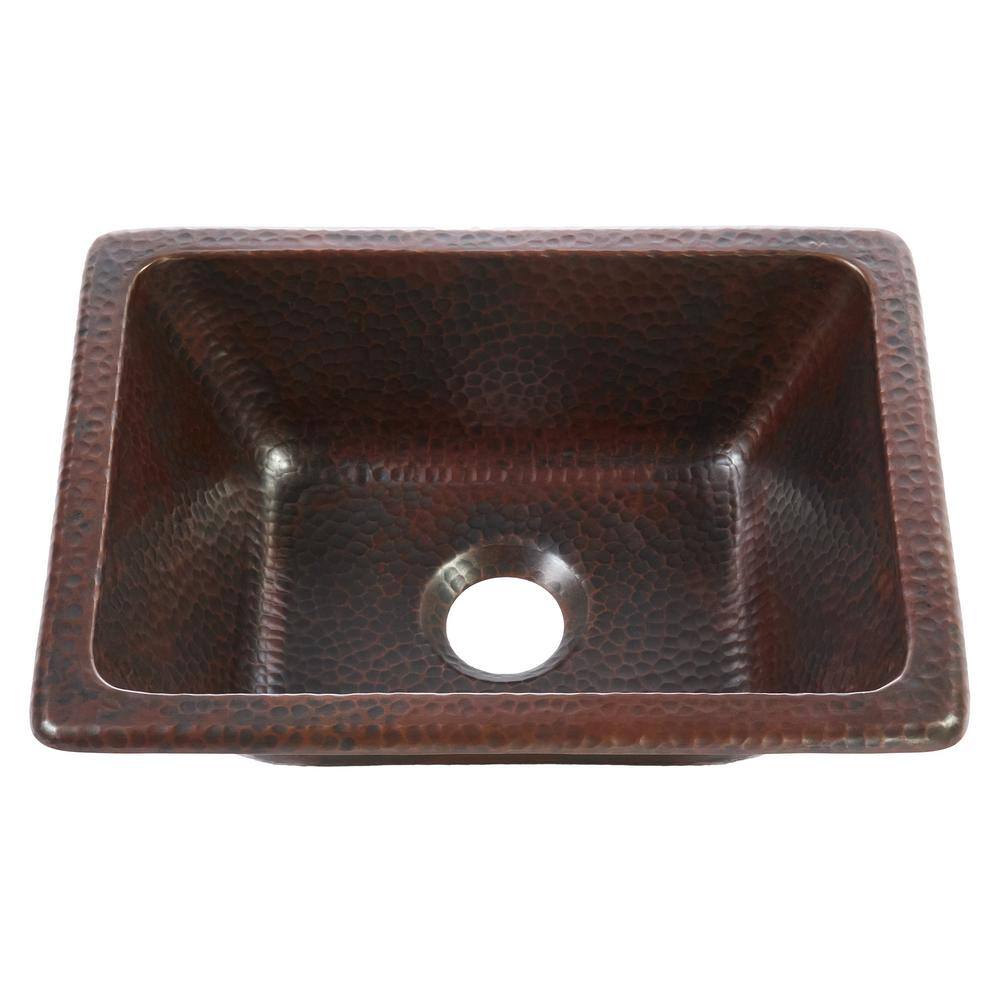 Hawking 12" Aged Copper Dual Flex Undermount Bathroom Sink