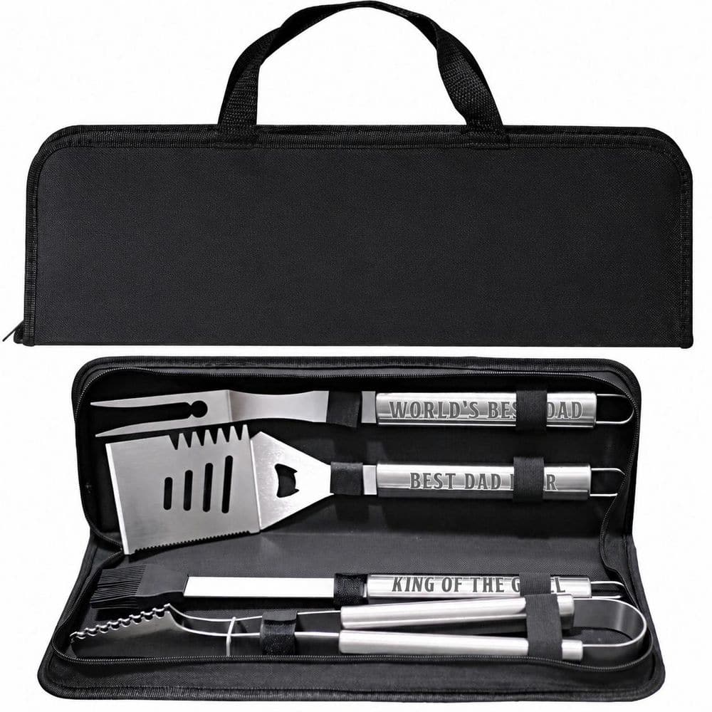 Stainless Steel Grill Tool Set BBQ Grill Accessories Kit Heavy Duty Utensils with Aluminum Case for Outdoor BBQ price history on PriceWatchPro