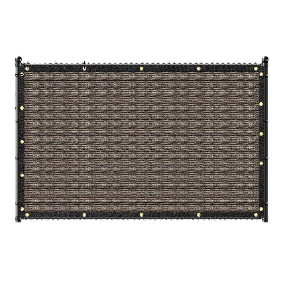 60 in. Plastic Brown HDPE Privacy Fence Screen 170 GSM Heavy Duty Windscreen Garden Fence price history on PriceWatchPro