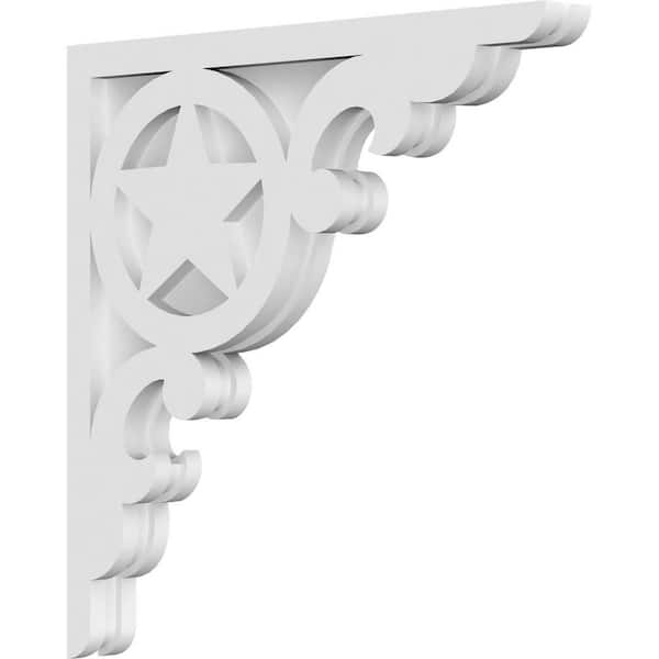 Ekena Millwork 1-7/8 in. x 18 in. x 18 in. PVC Austin Corbel
