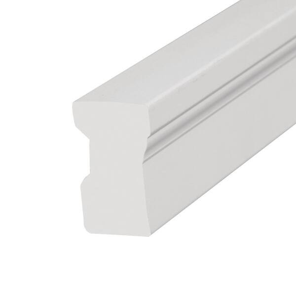 Veranda 2448 1 1/4 in. x  2 in. x  96 in. Primed PVC Composite Brickmould Moulding (1-Piece − 8 Total Linear Feet)