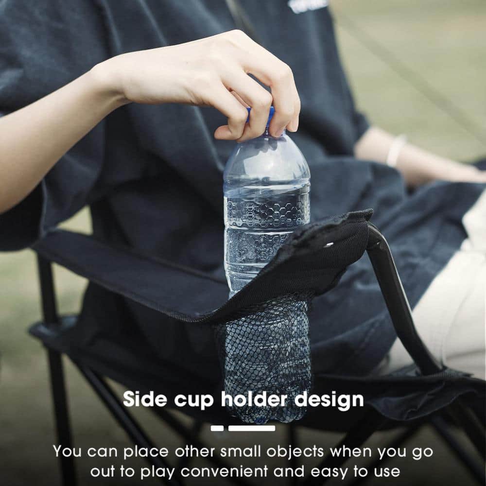 Red Lightweight Portable Folding Steel Camping Chair