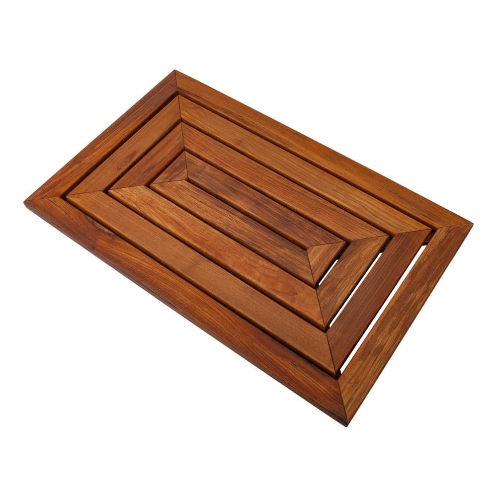 Nordic Teak Medium Wood Oiled Shower and Bath Mat