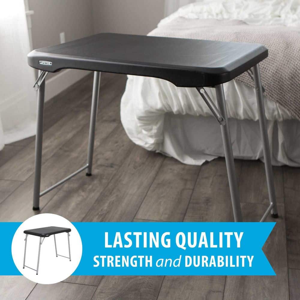 Lifetime 30-Inch Black and Silver Folding Utility Table
