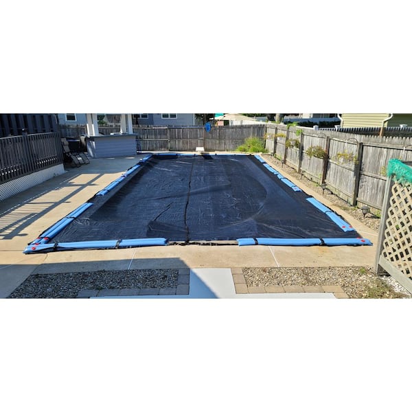 Winter Block 14 Ft X 28 Ft Rectangular In Ground Pools Winter Leaf Net Ln1428re The Home Depot