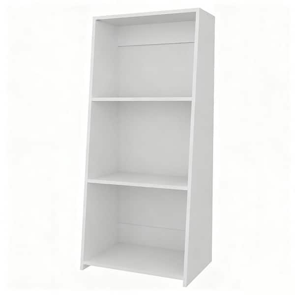 20.90 in. W x 15 in. D x 47 in. H White Particle Board Freestanding Linen Cabinet with 3-Shelves in White