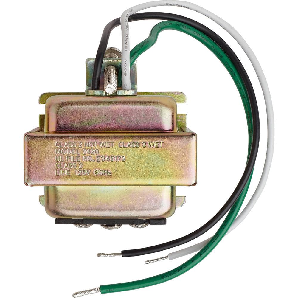 Compact Tri-Volt Doorbell Transformer for Smart Video Doorbells