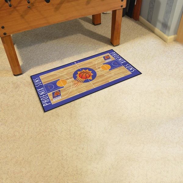 NBA Retro Phoenix Suns Purple 2 ft. x 4 ft. Court Area Rug
