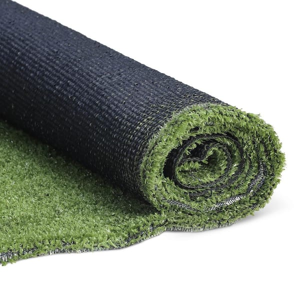 FUFU&GAGA 6.5 ft. x 9.8 ft. Green Artificial Grass Sod Rug Outdoor