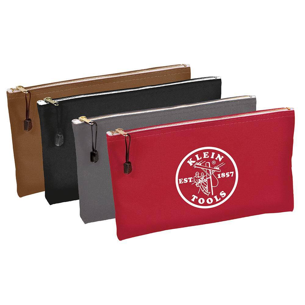 Zipper Bags, Canvas Tool Pouches Brown/Black/Gray/Red, 4-Pack price history on PriceWatchPro