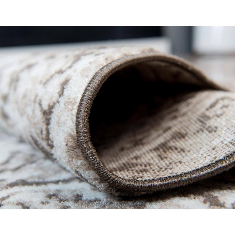 Grace Brown Rectangular Synthetic Indoor Area Rug