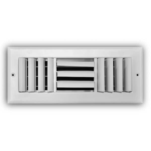 Everbilt 12 in. x 4 in. 3-Way Adjustable Curved Blade Wall/Ceiling Register