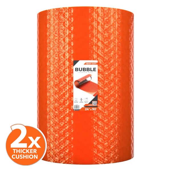 24 in. x 100 ft. Orange Heavy Duty Bubble Cushion